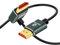 Thsucords Cable HDMI 2.1 Ultra Delgado 8K en ángulo Ascendente de 90 Grados 0.5M, Cable Flexible Delgado de Alta Velocidad Compatible con 4K @120Hz 8K @60Hz Compatible con Roku TV/HDTV/PS5/Blu-ray