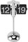 Keenso Flip-Schreibtischuhr, Automatische Flip-Schreibtischuhr, Mechanische Flip-Uhr für Home School Hotel (Schwarzes Blatt)