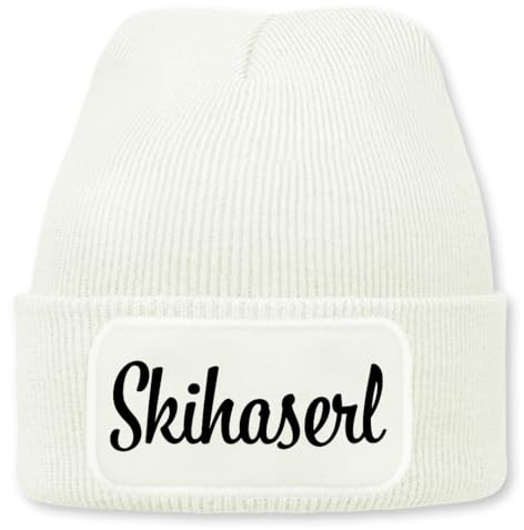 Prozente Momente Skihaserl - Beanie | Strickmütze | Wollmütze | Beanie mit Druck | lustige Sprüche | Apres-Ski | Winter