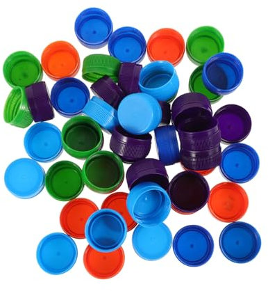 HAPINARY 50 Stück Plastikverschlüsse Für Bastelprojekte Kunstunterricht-Werkzeuge Flaschenmagnete DIY-bastelmaterialien Verschlusszubehör