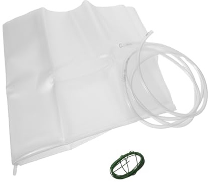 NUOBESTY Heavy Duty Roof Leak Protection Kit 50X60Cm Waterproof Rainwater Collection Funnel with 2M Hose and Wire – Ceiling Leak Diverter Tray for Home Roof Drainage and Outdoor Rainwater