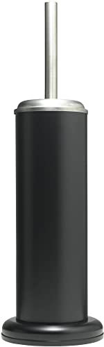 Sealskin Toilettenbürste Acero, WC-Bürstengarnitur aus Edelstahl, Farbe: Schwarz