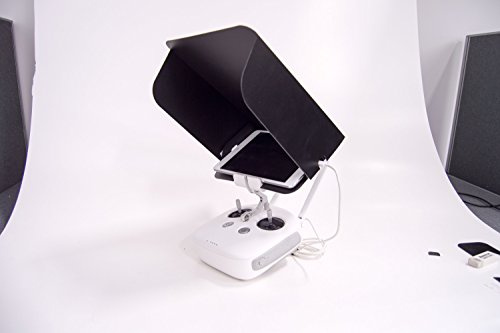 Holland Plastics 'BLACK'- Drone Shade/Controller Hood for Tablets- Perfect for Ipad Mini & majority of small form factor tablets- For perfectly clear display