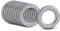 MAUL Neodym Ringmagnet Ø 12 x 1,5 mm (10 Stück) | Neodym Magnet extra stark in Ringform mit hoher Haftkraft | Magnete rund mit elegantem und modernem Design | Ideal für Magnettafel | Silber
