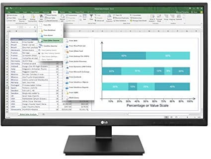LG Electronics LG 24BK550Y-B 24' Moniteur IPS - FHD 16/9e 1920x1080, 5ms 75Hz, Réglable en Hauteur, Inclinaison, Orientation gauche/droite, Rotation 90°, Haut-Parleurs Intégrés