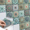 CREATISTO Fliesenaufkleber Fliesenfolie Mosaikfliesen - Aufkleber Sticker für Wandfliesen I Klebefliesen Deko Folie für Fliesen in Küche u. Bad/Badezimmer (10x10 cm I 9 -Teilig)