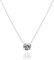 PAVOI 14K Gold Plated Crystal Solitaire 1.5 Carat (7.3mm) CZ Dainty Choker Necklace | White Gold Necklaces for Women