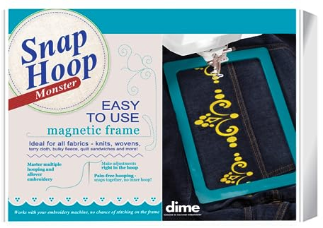 Snap Hoop Monster für Baby Lock/Brother (26,7 x 40,6 cm) magnetischer Stickrahmen für Maschinenstickerei