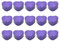 15pcs Heart Shaped Metal Tins Box with lids Biscuits Jar Candle Tins Empty Tin Box Wedding Valentines Day Candy Boxes Puple