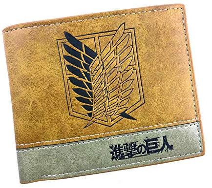 Unbekannt Attack on Titan Kinder Kunstleder Brieftasche Logo Scouting Legion - 12 x 10 cm