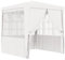 vidaXL Gazebo Professionale con Pareti Tenda per Feste Tendone Copertura Telo di Protezione Padiglione per Eventi 2,5x2,5 m Bianco 90 g/m²