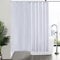 Furlinic Cortina Ducha Tela Antimoho Poliéster Cortinas de Baño Decorativas Impermeable Lavable Blanco Duchas de Baño Cortinas Grandes con 16 Aros de Cortina Ducha 240x180cm.
