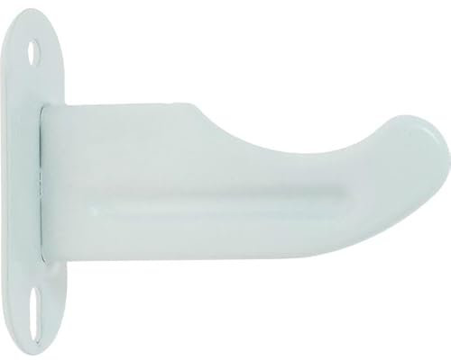 Console à visser pour radiateur fonte - Epoxy blanc - Axe 85 mm