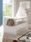 möbelando Kinderbett Baby Bett Jugendbett Kids Einzelbett Babybett Paula I Weiß