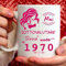 Tee Design Tazza 1970 Compleanno Donna 55 Anni, Idea Regalo Mai Sottovalutare una Donna nata nel 1970 - Tazze per Regali Divertenti - Gadget Divertente