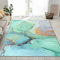 Chickw1 Teppich Wohnzimmer Moderne 3D Nordischer, Weiche Flauschig Antirutschunterlage Kurzflor Fläche Teppiche für Kinderzimmer Schlafzimmer Outdoor Küche (Türkis Marble,60x180cm)