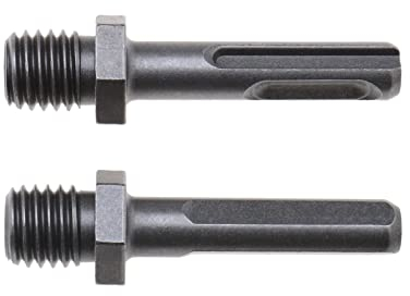 EMSea 2 Stück Verbindungskonverter M14 Männlich Gewinde auf SDS Plus Weiblich und Weibliches Dreieck Adapter für Schleifbohrer Diamantbohrkronen Anschluss