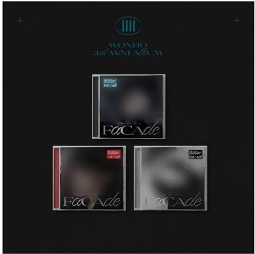 Monsta X Wonho FACADE 3. Mini-Album, Juwelen-Version, Inhalt + Poster auf Packung, Tracking versiegelt (Ver.02)
