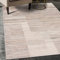 Mazovia Alfombra Moderno - Diseño Moderno de Salón Grande - Pelo Corto - Alfombras de Habitación de Matrimonio, Dormitorio y Comedor - Motivo Abstracto Vintage - Beige 120x170 cm