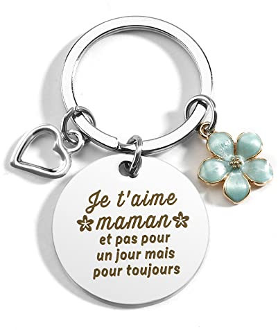 Cadeau Maman Porte Clef - Idée Originale pour Noël, Anniversaire, Fête Des Mères - Personnalisé pour Femme