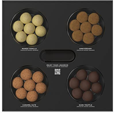 LAKRIDS BY BÜLOW - Slow Crafted Selection Box - 175g - Handgefertigte Lakritze umhüllt von edler Schokolade in hochwertiger Geschenkbox
