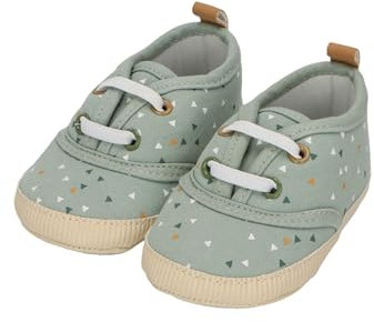 Sterntaler Baby - Jungen Babyschuh Muster, Steingrün, 20 EU