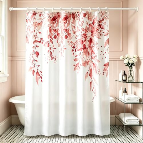 M&W DAS DESIGN Duschvorhang Shower Curtain Badewannenvorhang Badevorhang Anti Schimmel Waschbar Faltbar Schwer duschvorhang 180x200 100% Wasserdicht