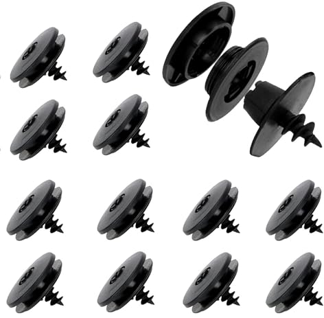 Lot de 12 tapis de sol universels 3 en 1 avec clips de fixation pour tapis de voiture