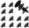 Lot de 12 tapis de sol universels 3 en 1 avec clips de fixation pour tapis de voiture