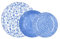Bidasoa Aquilea Vajilla Porcelana 18 Piezas - 6 Personas Porcelana Apto Microondas Apilable