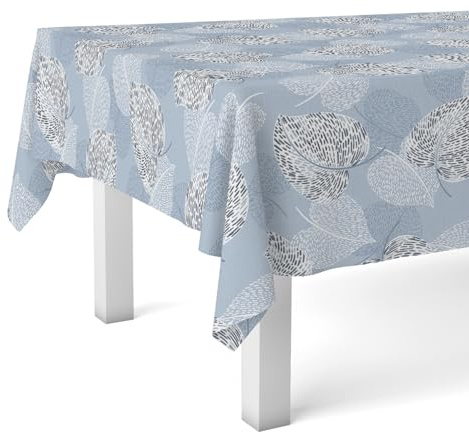 Martina Home Wachstuch-Tischdecke, SIL, Blau, 100 x 140 cm