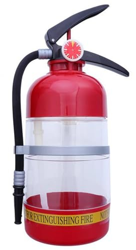 Whiskey Decanter, Fire Extinguisher Container Originality Beer Decanter, Gifts for Firefighters, for Fun Drinking with Friends Parties Wine, Spirits, Beer, Liquor and Drinks