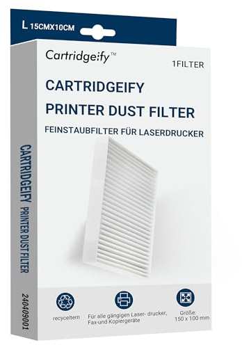 Cartridgeify Drucker Feinstaubfilter, für Laserdrucker, 150 x 100 mm, 1er Pack