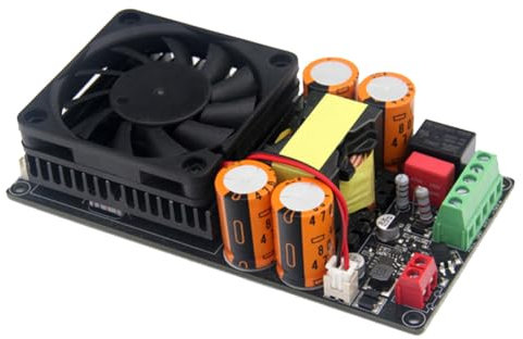 KEALBAUS HiFi IRS2092 1000W Placa Amplificadora de Potencia de Subwoofer de Etapa Digital Clase D Monocanal con Relé de ProteccióN de Altavoz-A
