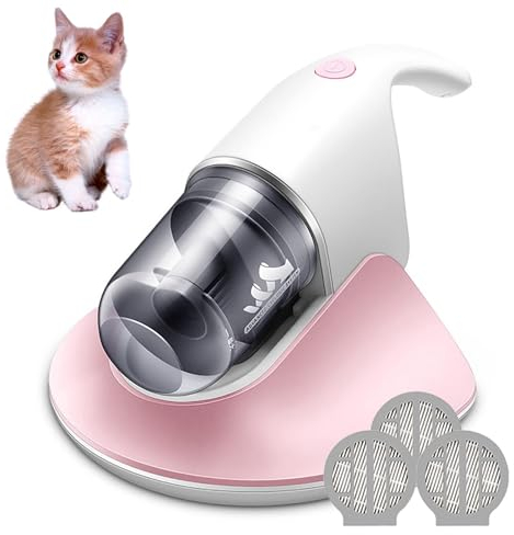 ZGYOZMNG Aspirapolvere Portatile per materassi UV, Aspirapolvere per Letto - 3500/min Sbattimento|60 ℃ Vento Caldo, rimozione Acari per Letti Divano Materasso Tappeto (Colore : Rosa) (Rosa)