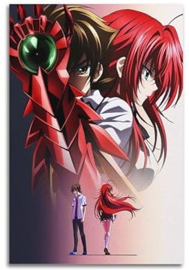 TESUXYEHH Anime-Cartoon-Poster, High School, DXD, Traumteufel, Gremory, Poster, dekorative Malerei, Leinwand, Wandposter und Kunstdruck, moderne Familienschlafzimmer-Dekoration, Poster, 50 x 75 cm
