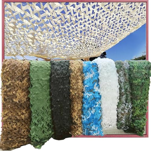 HQQMNY Filet de Camouflage - Tissu Oxford 210D - Décoration de Paysage - Chasse - Protection Solaire - pour Jardin, fête, Camping et extérieur