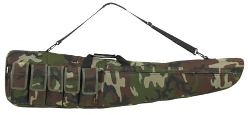 vidaXL Borsa per Fucile con Tracolla 135 cm in Tessuto Oxford, borsa porta fucile, borsa porta pistola, custodia porta arma, borsa porta arma