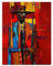 Artery8 New Orleans Jazz Music Fest Abstract Violinist Living Room Unframed Wall Art Print Poster Home Decor Premium