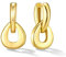 Hängende Ohrringe Gold Damen - Minimalistisches Goldene Hoop Ohrring für Frau, Hypoallergene 14K Vergoldete Huggie Ohrring, Umwandelbares Tropfen Statement Ohrringe Geschenke für Frauen Mädchen