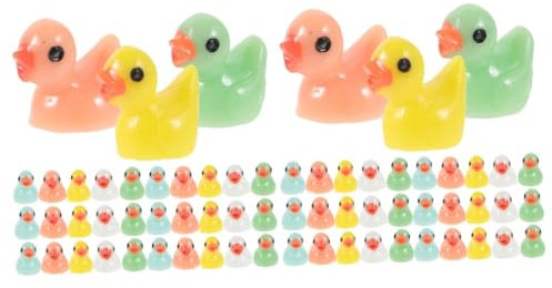 VICASKY 100stücke Miniatur Enten Figuren Handgefertigte Resin Deko Für Mikro Landschaften Puppenhaus Garten Auto Und Niedliche Mini Deko Für Kreative Bastelprojekte