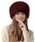 Lina & Lily Mütze Damen Winter aus Kunstfell (Dunkelrot)