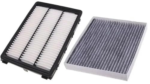Accessori Filtro Auto Motore Cabina Polline Filtro Aria per Hyundai per Tucson 2016-2021 2020 2019 2018 2017 1.6 per GDI per T-GDI(Gray And White)