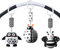 WeSweet Kinderwagen Spielzeug | 3Pcs hängendes Rasselspielzeug | Schwarz Weißes Baby Hängespielzeug | Neugeborenes Autositz Spielzeug für Jungen und Mädchen | Sensorisches Lernspielzeug
