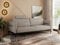 MKS MEBLE 3 Sitzer Sofa mit Schlaffunktion Schlafsofa mit Metallgestell Couch mit Schlaffunktion Bettsofa mit Großer Liegefläche von 200 L × 140 B - Beige Strukture - Salento