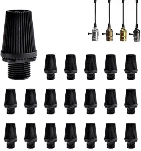 COZERI Lot de 20 serre-câbles M10 - En plastique - Avec serre-câble - Pour suspensions et plafonniers
