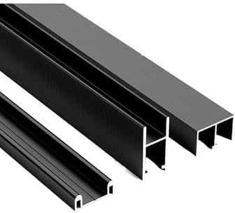 Riel deslizante de cristal para puertas correderas para armarios y estanterías