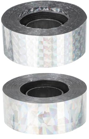 BESPORTBLE 2rouleaux Ruban Réfléchissant pour Oiseaux pour Jardin Et Cour Outil Éloignement des Oiseaux Intérieur Et Extérieur
