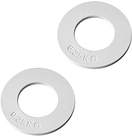 Uikdjgu 2X Bruchteil Gewichte Bruchteil Gewichte Mini Hantel Scheiben Training Platten Genaue Festplatte Zubehör 0,25 Kg