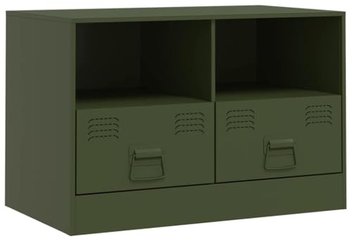 Genérico Mobile TV Verde Oliva 67x39x44 cm in Acciaio,Verde,12.07kg,841747